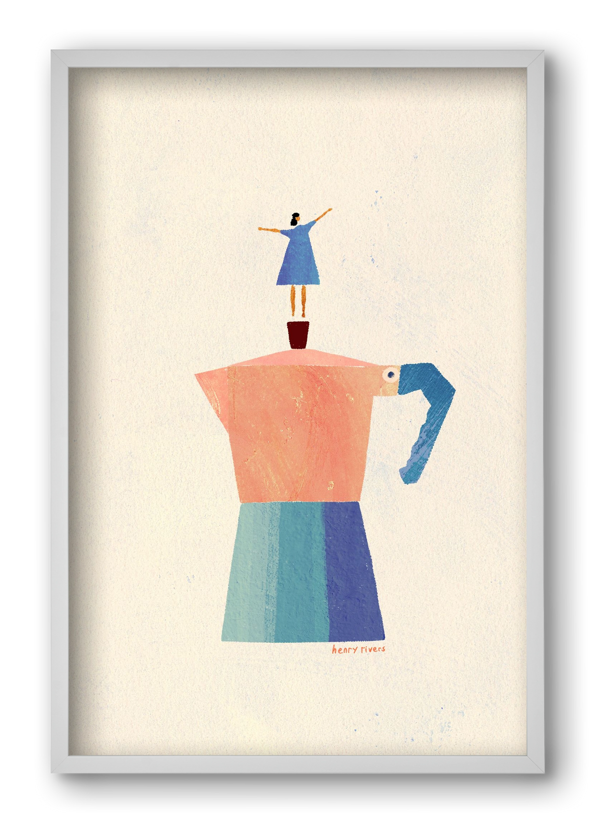 Good Morning Coffee, 40x60 cm (40x60 cm), Fehér keret