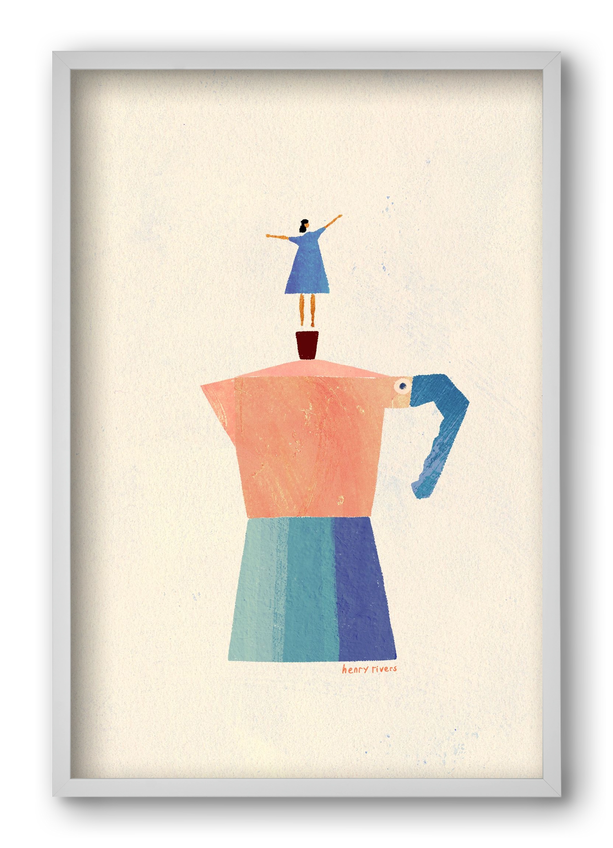 Good Morning Coffee, 40x60 cm (40x60 cm), Fehér keret