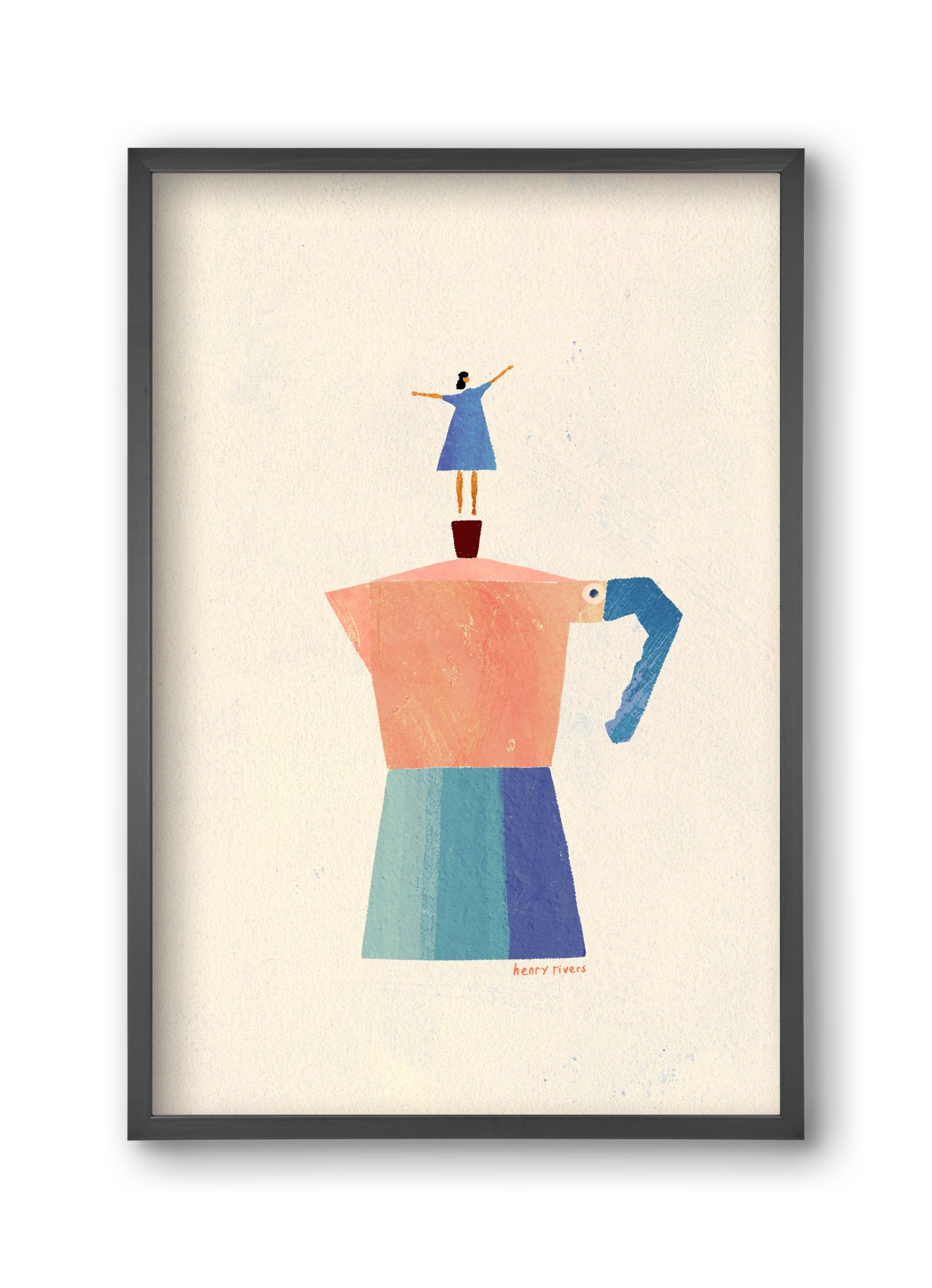 Good Morning Coffee, 30x45 cm (30x45 cm), Fekete keret