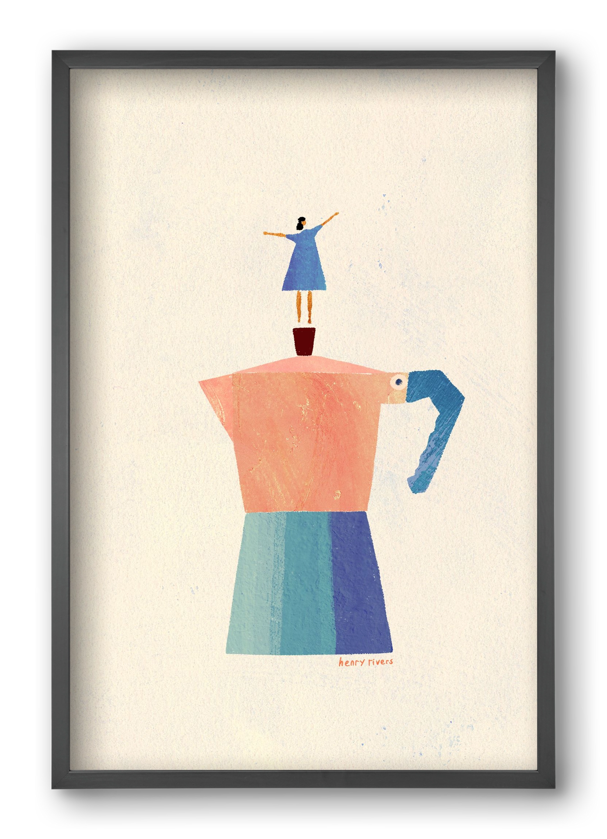 Good Morning Coffee, 40x60 cm (40x60 cm), Fekete keret