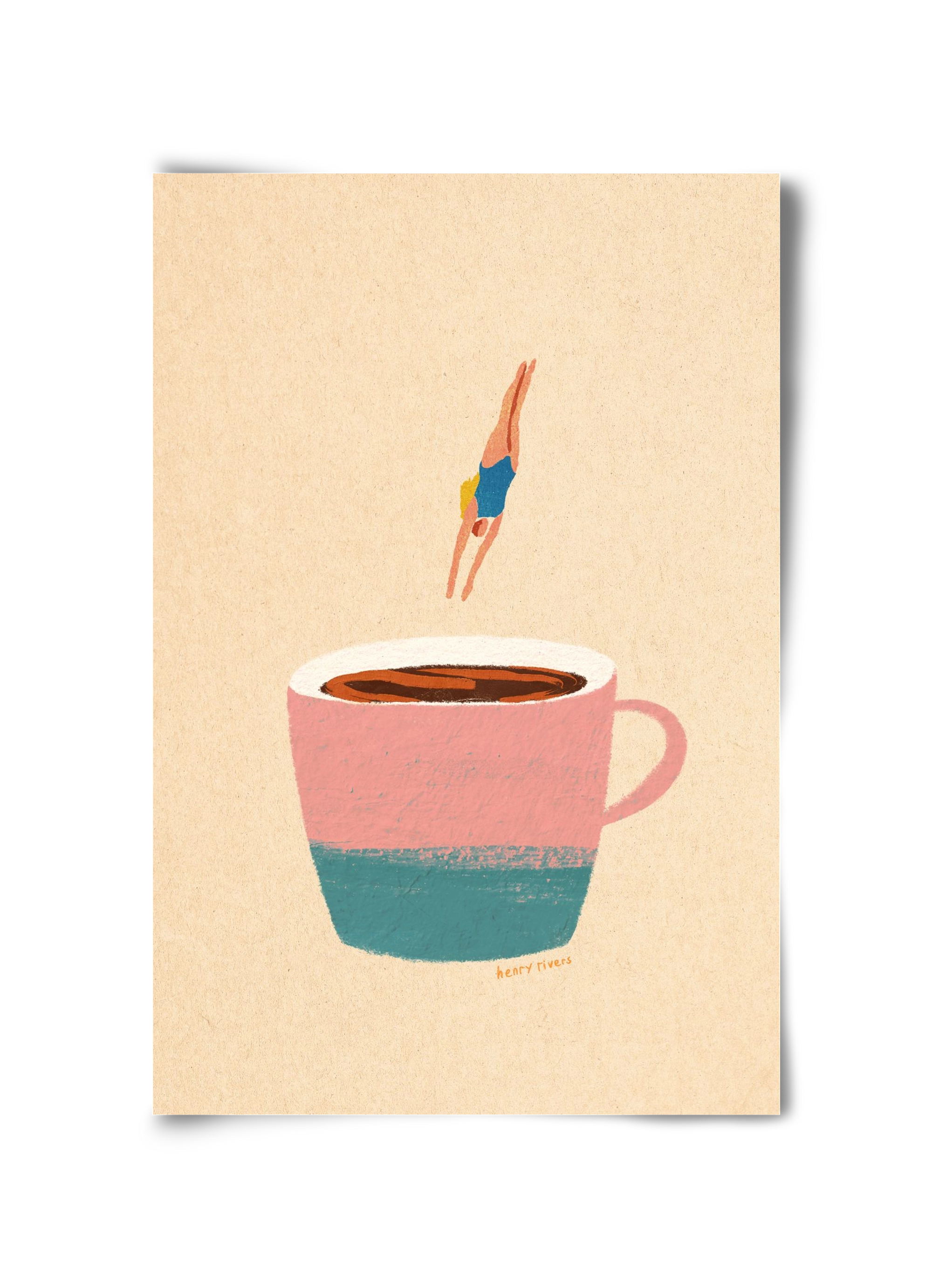 Hello Coffee, 30x45 cm, Keret nélkül