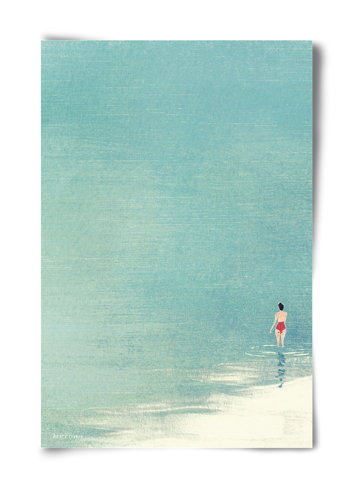 Last swim of the day, 40x60 cm, Keret nélkül
