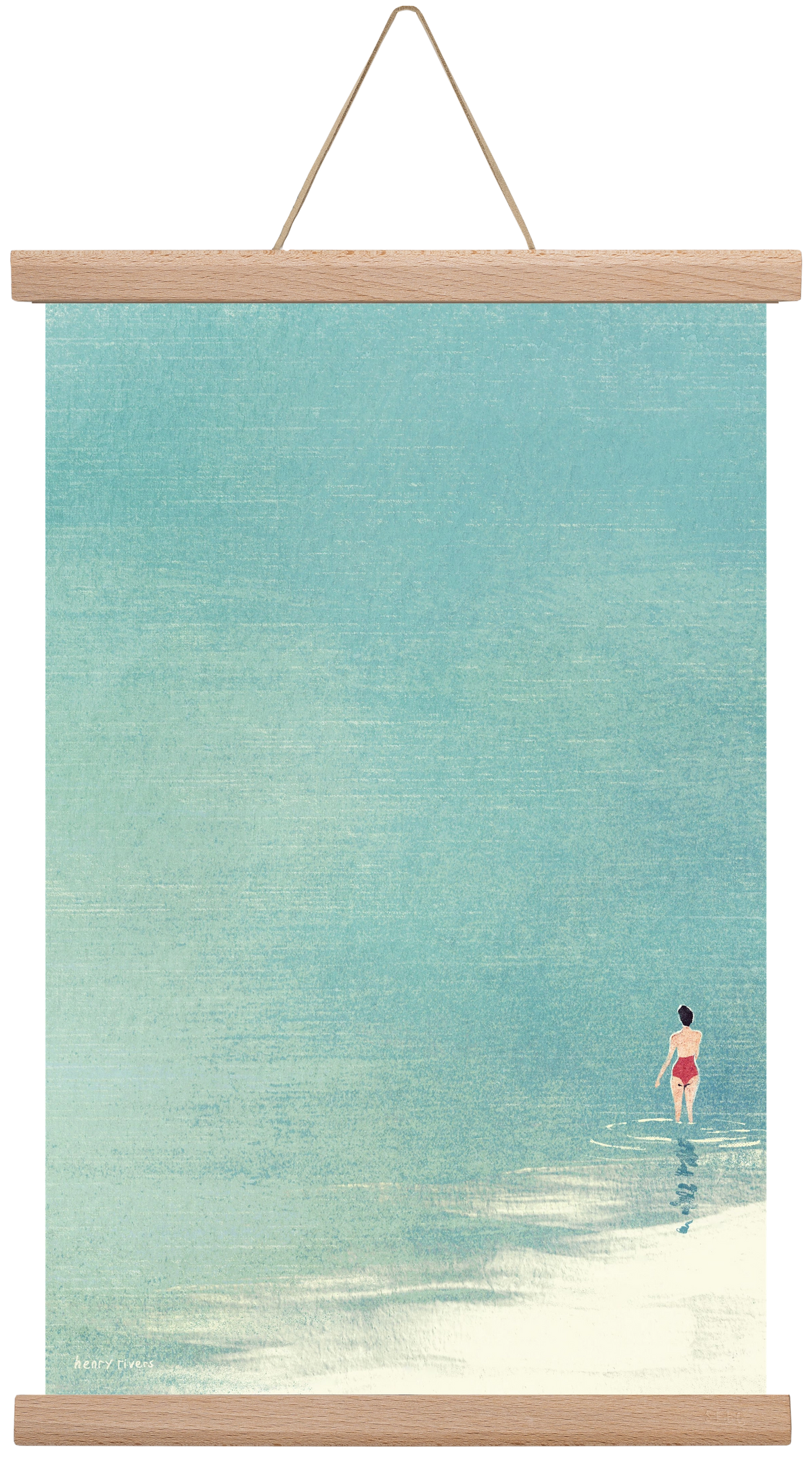 Last swim of the day, 30x45 cm (30x45 cm), Tölgy akasztó