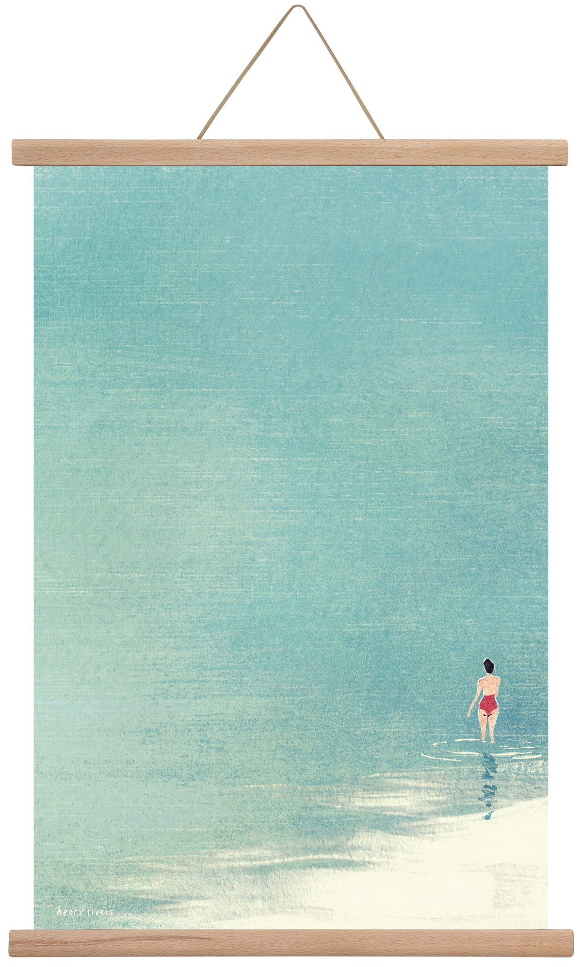 Last swim of the day, 40x60 cm (40x60 cm), Tölgy akasztó