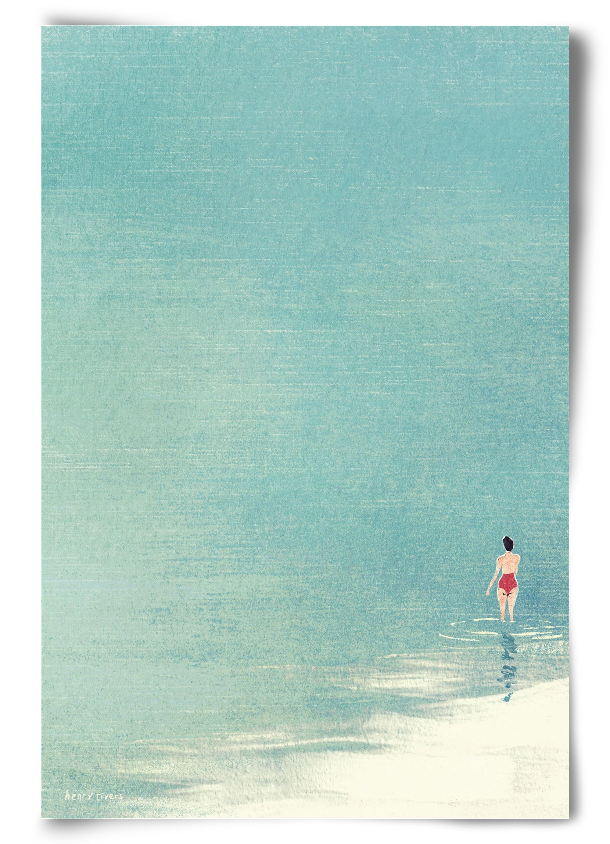 Last swim of the day, 60x90 cm, Keret nélkül