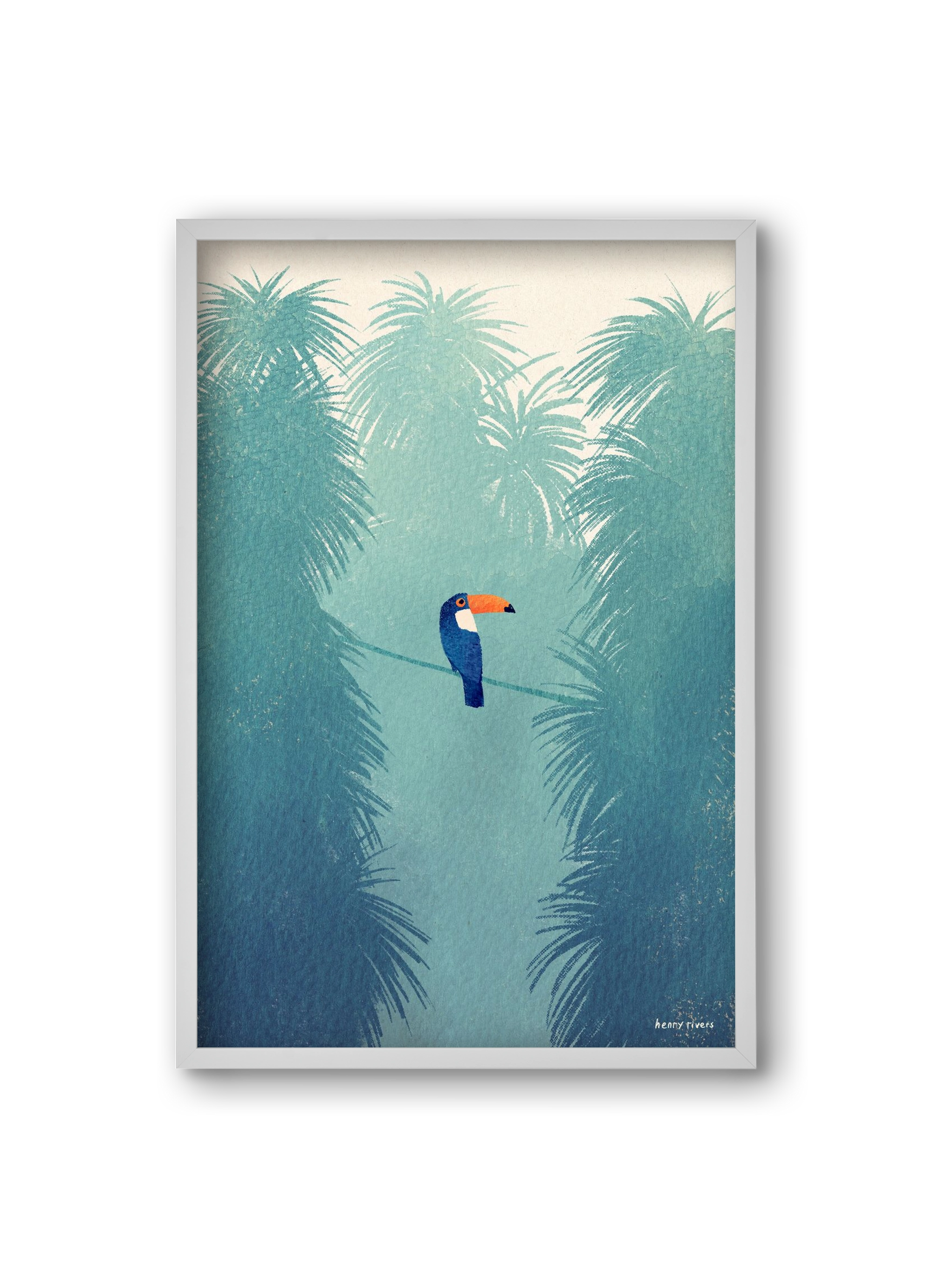 Toucan, 20x30 cm (20x30 cm), Fehér keret