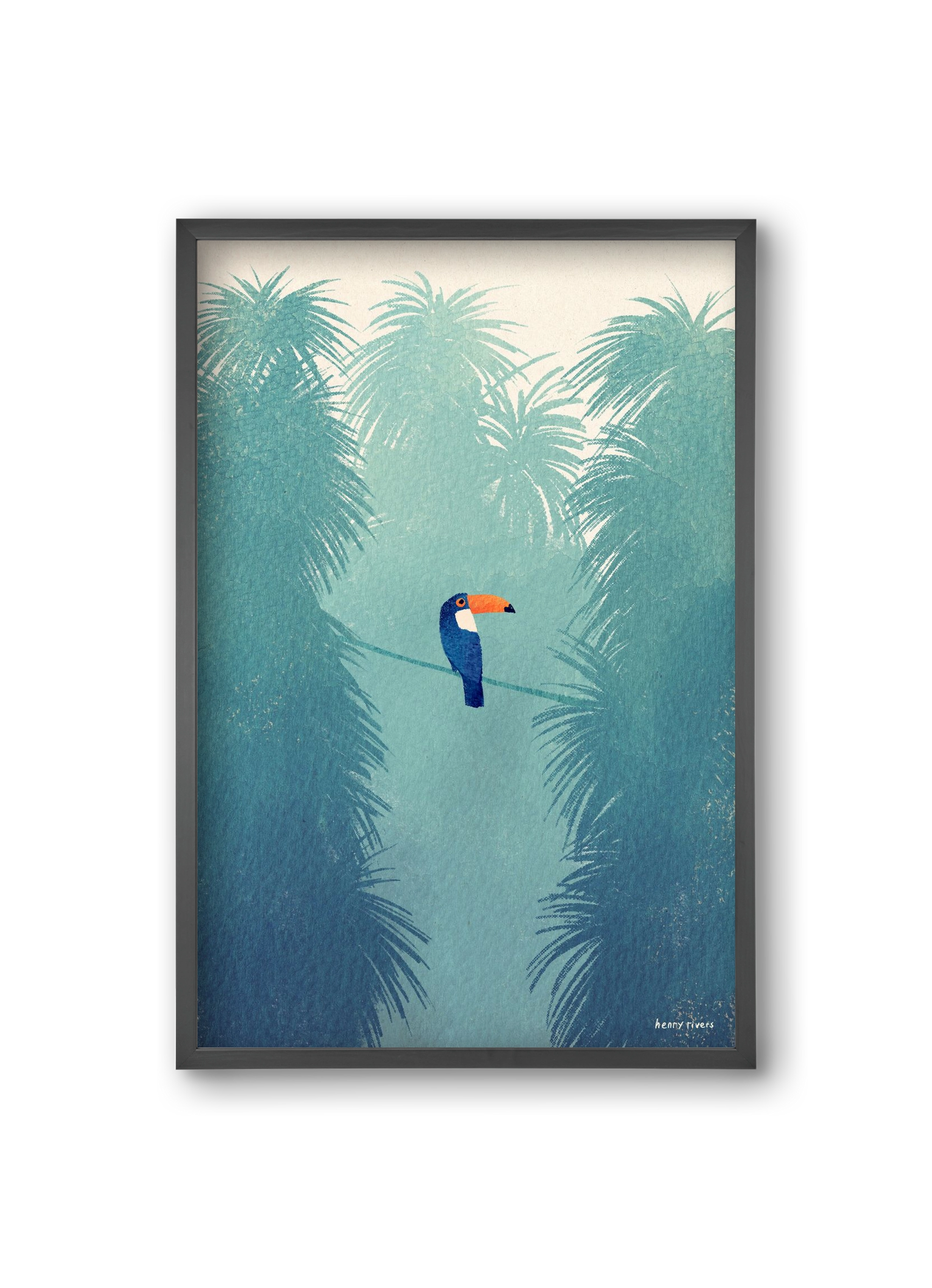 Toucan, 20x30 cm (20x30 cm), Fekete keret