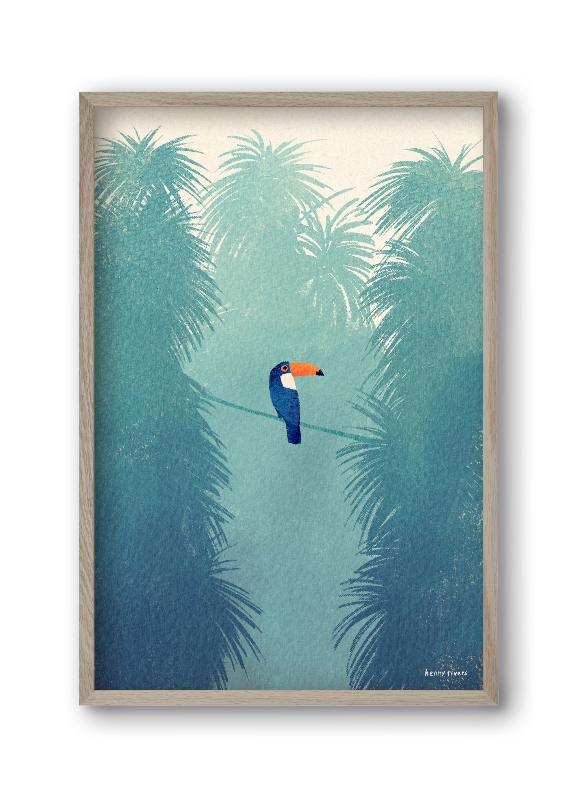 Toucan, 30x45 cm (30x45 cm), Tölgy keret