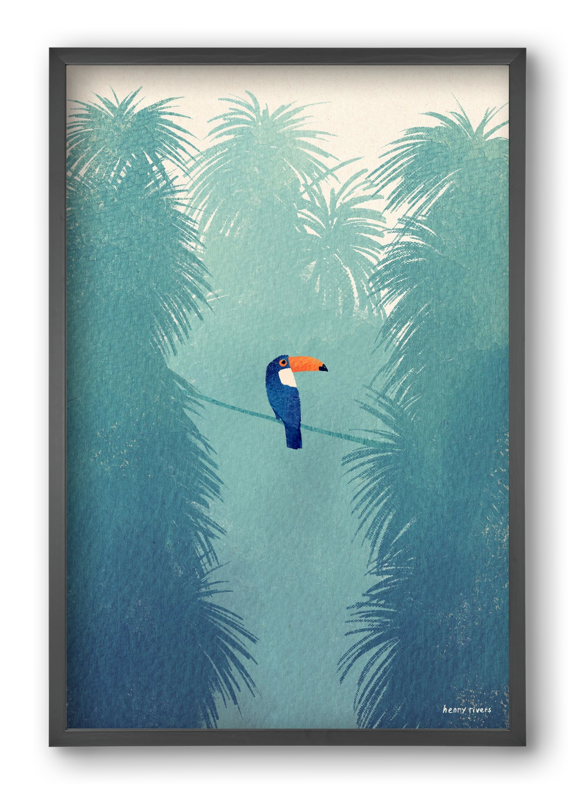 Toucan, 40x60 cm (40x60 cm), Fekete keret