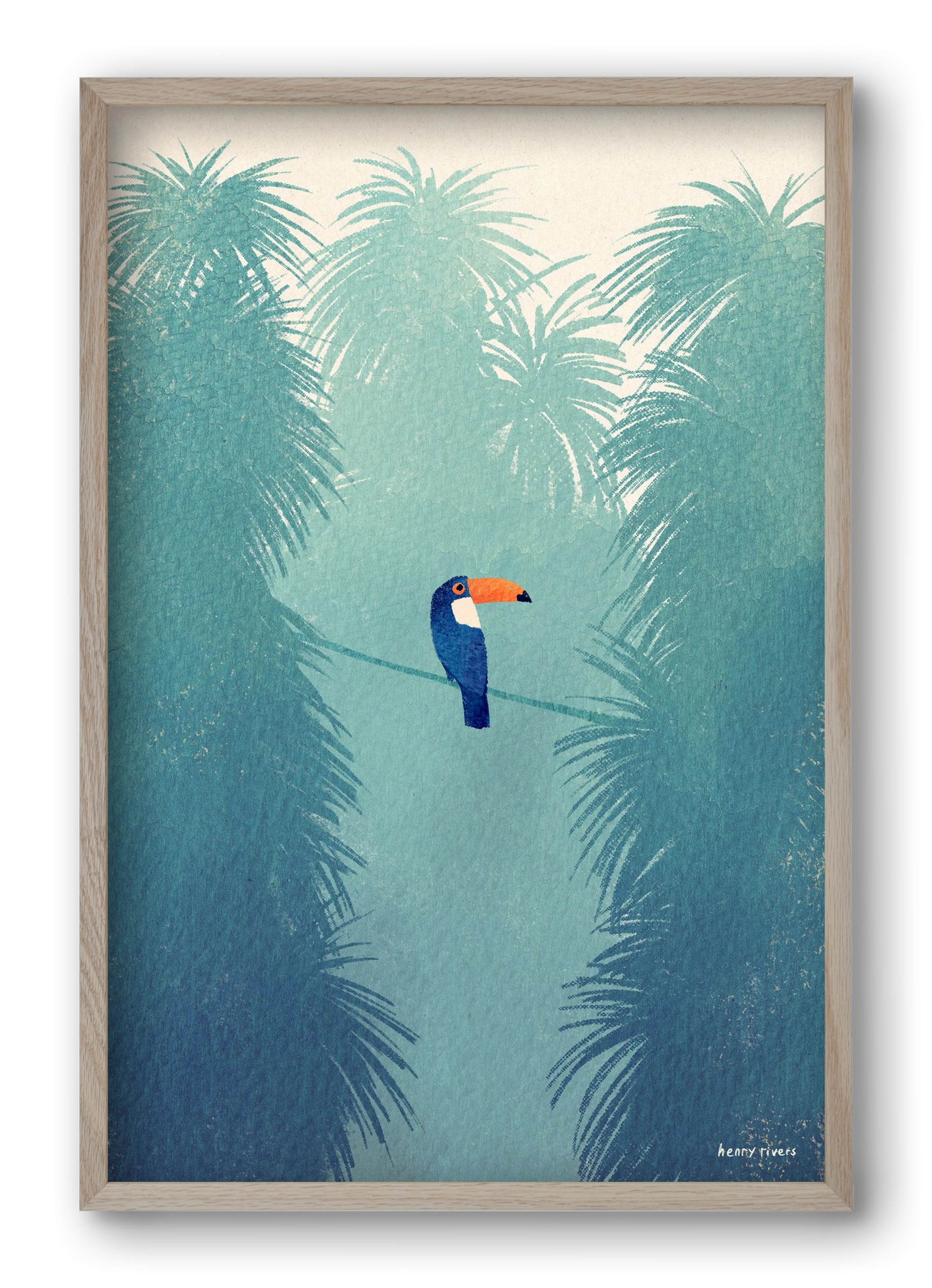 Toucan, 40x60 cm (40x60 cm), Tölgy keret