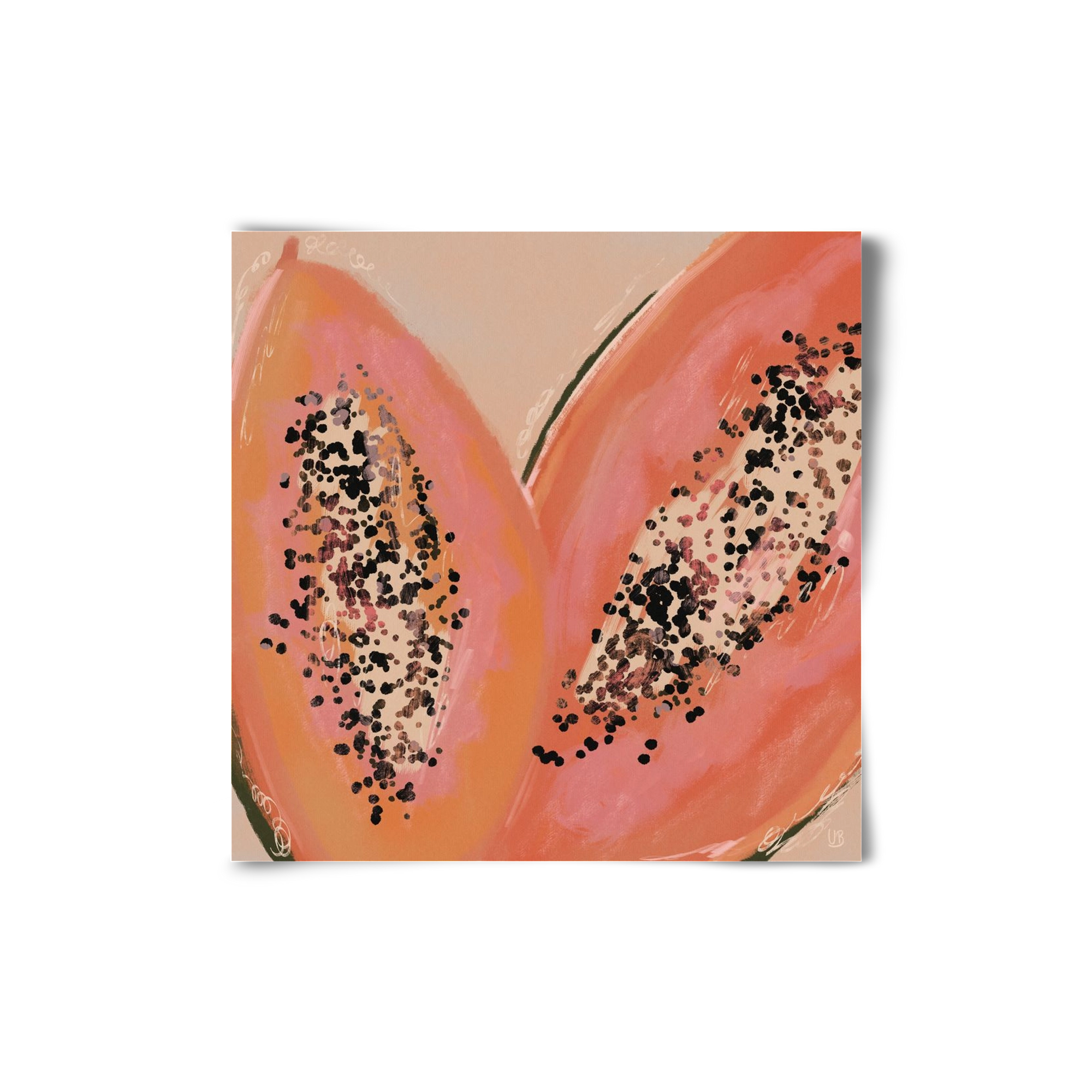Pink Papaya, 20x20 cm, Keret nélkül