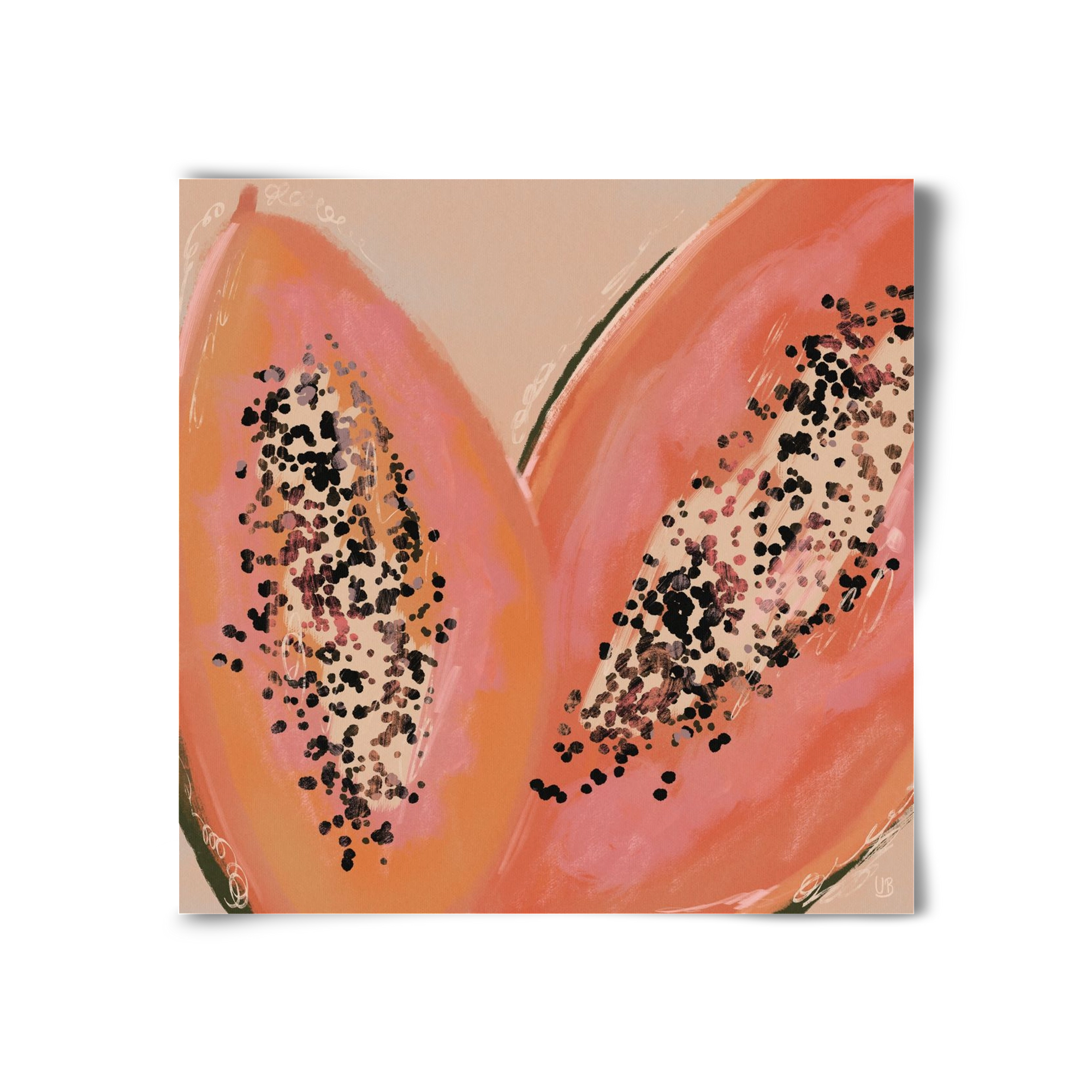 Pink Papaya, 30x30 cm, Keret nélkül