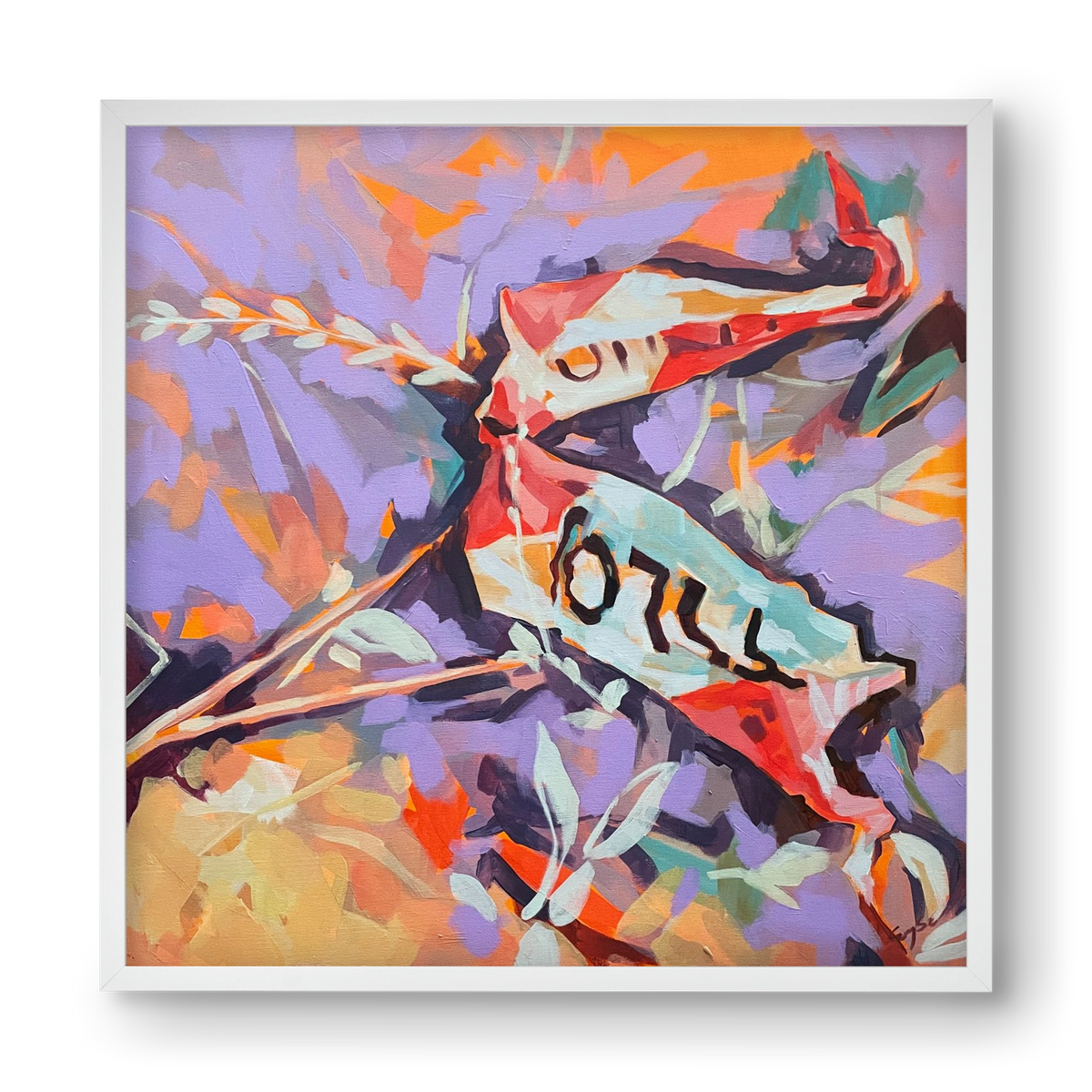 Belépni tilos! , 40x40 cm (40x40 cm), Fehér keret