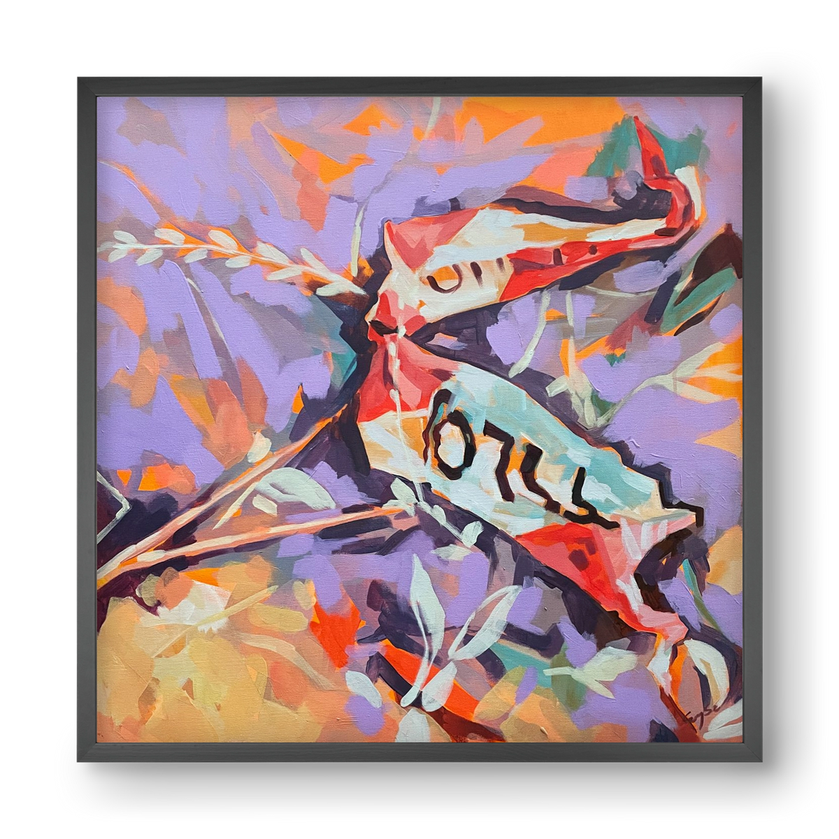 Belépni tilos! , 40x40 cm (40x40 cm), Fekete keret
